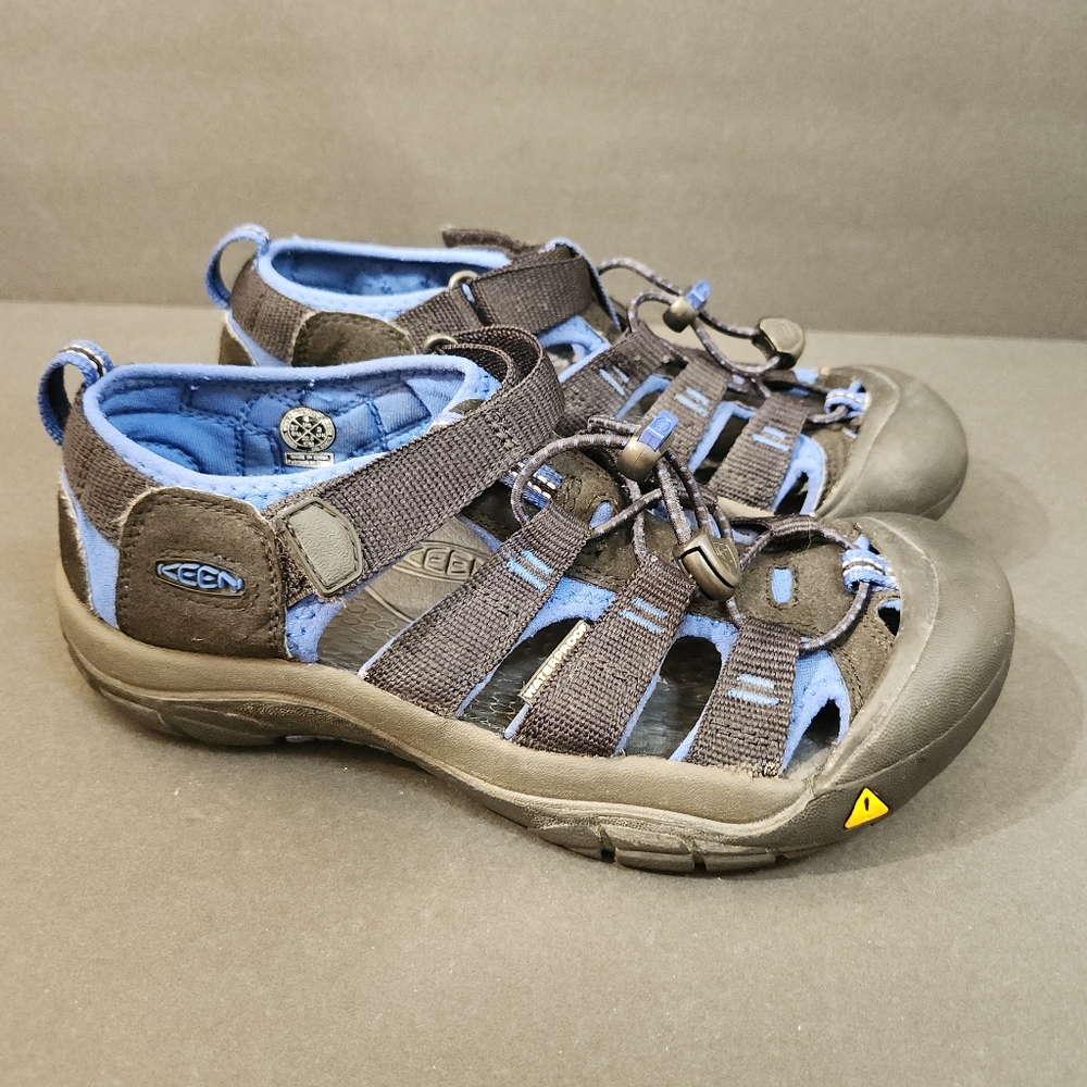 KEEN NEWPORT H2 WATER HIKING ACTIVE BEACH SANDAL BLACK/ROYAL BLUE SIZE 4 /37EU